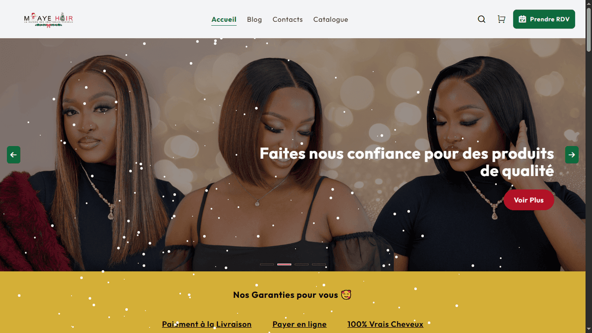 Aperçu du projet Moaye Hair